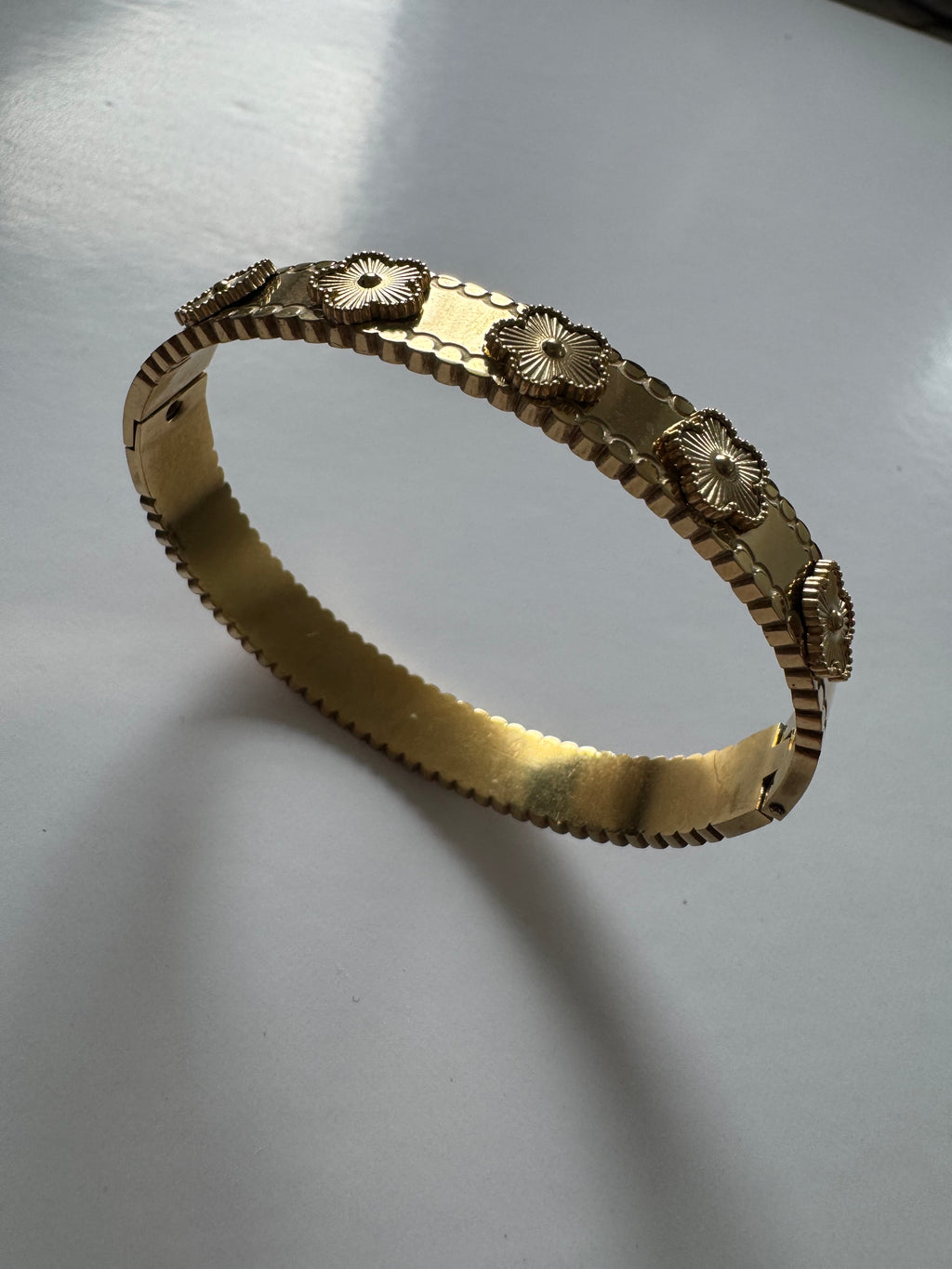 Golden Clover Bangle