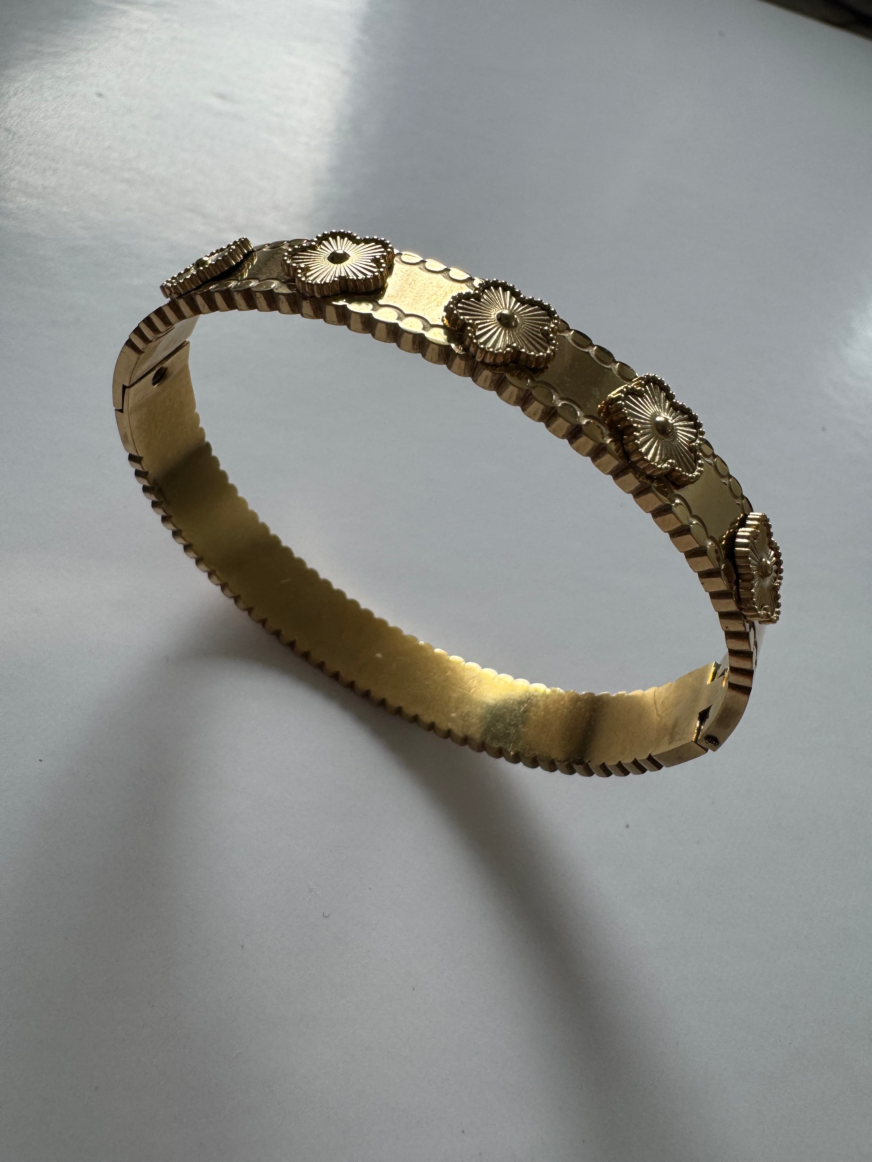 Golden Clover Bangle