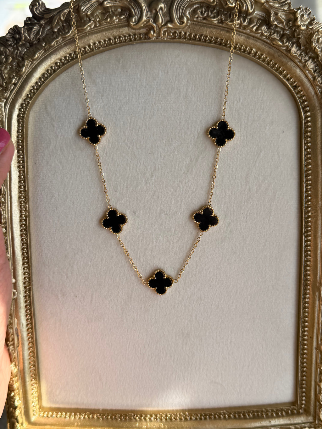 Clover Station Necklace