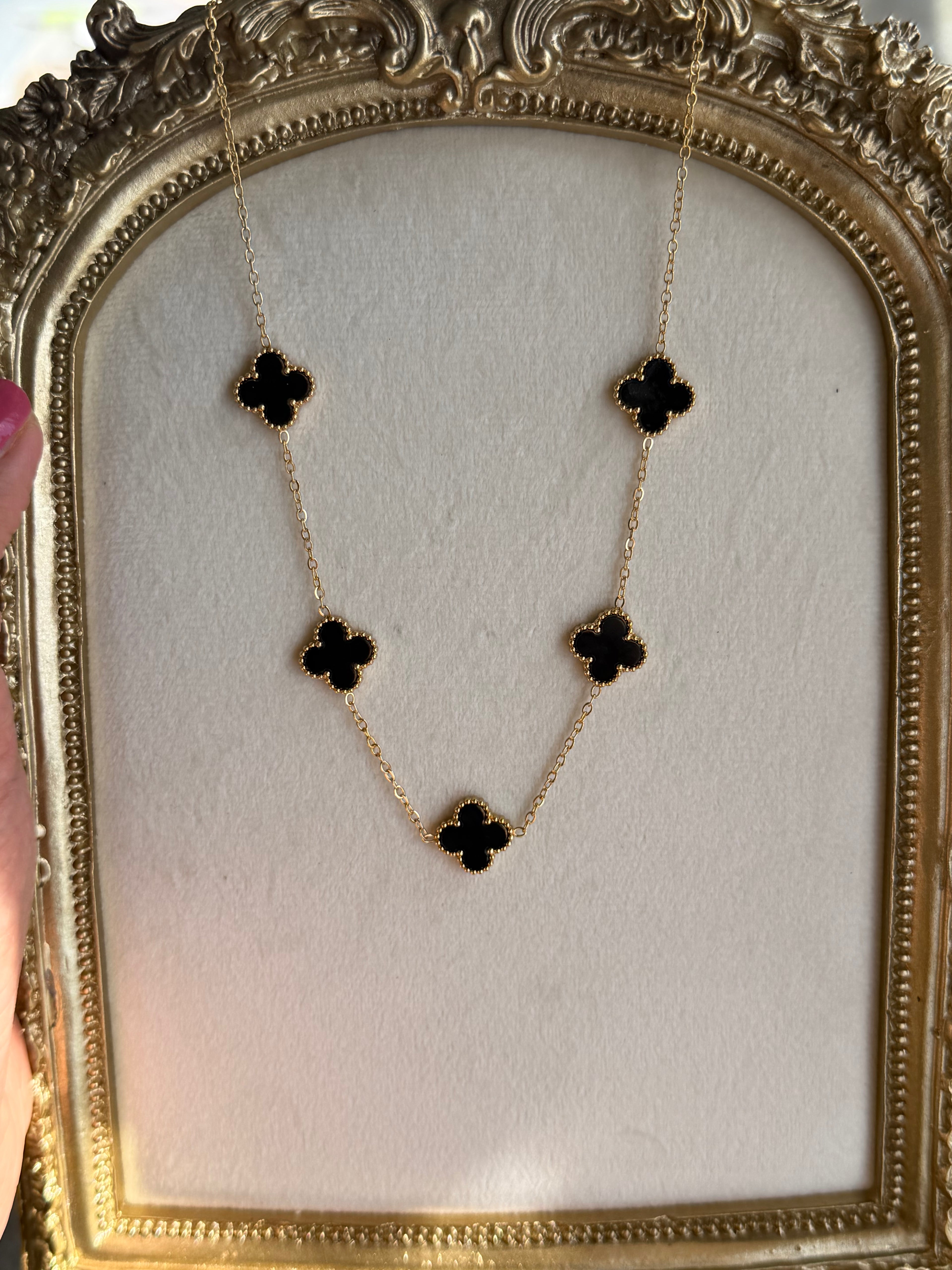 Clover Station Necklace