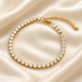 Silver tennis bracelet