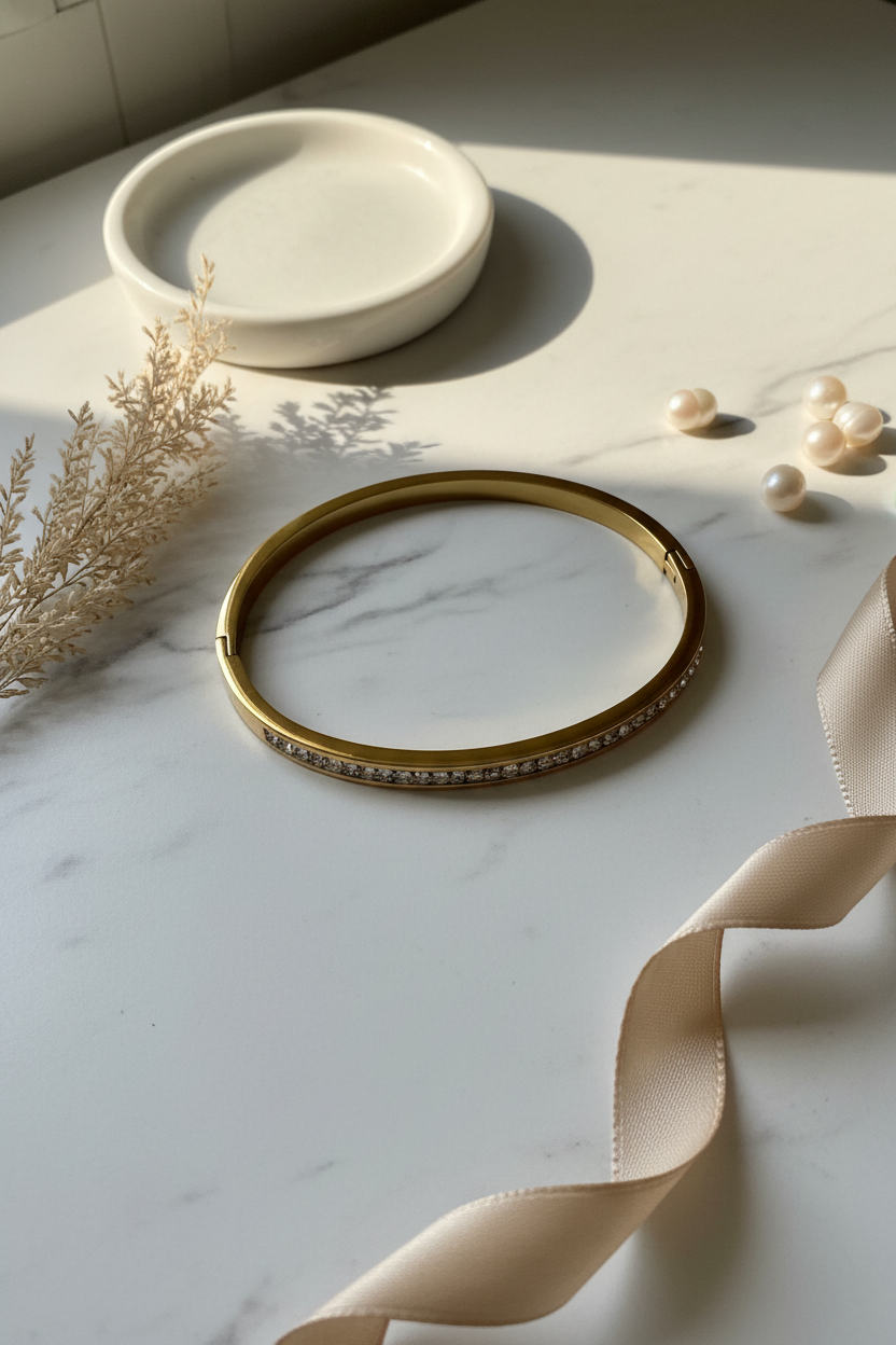 Crystal Line Bangle