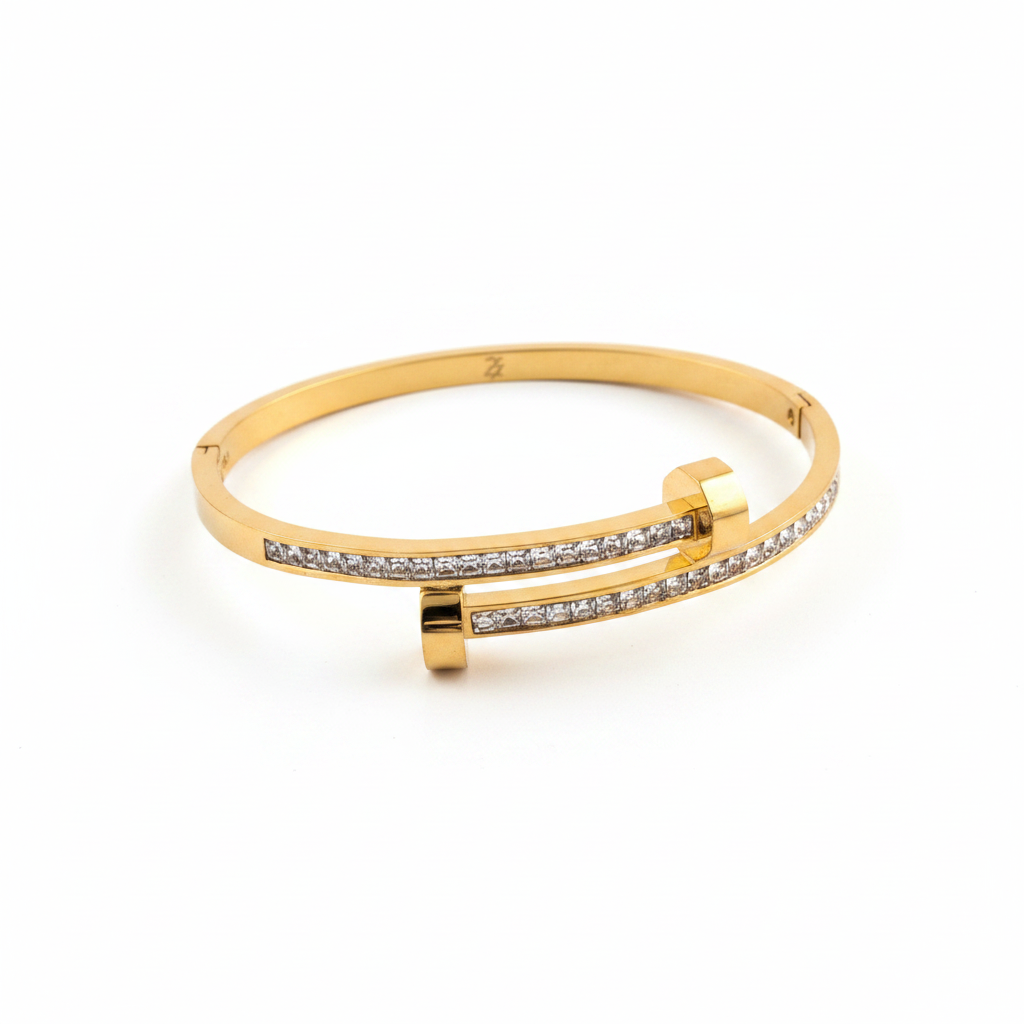Crystal Nail Bracelet