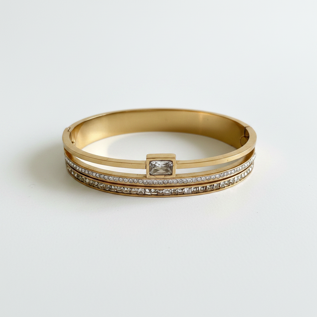 Crystal Square Bangle