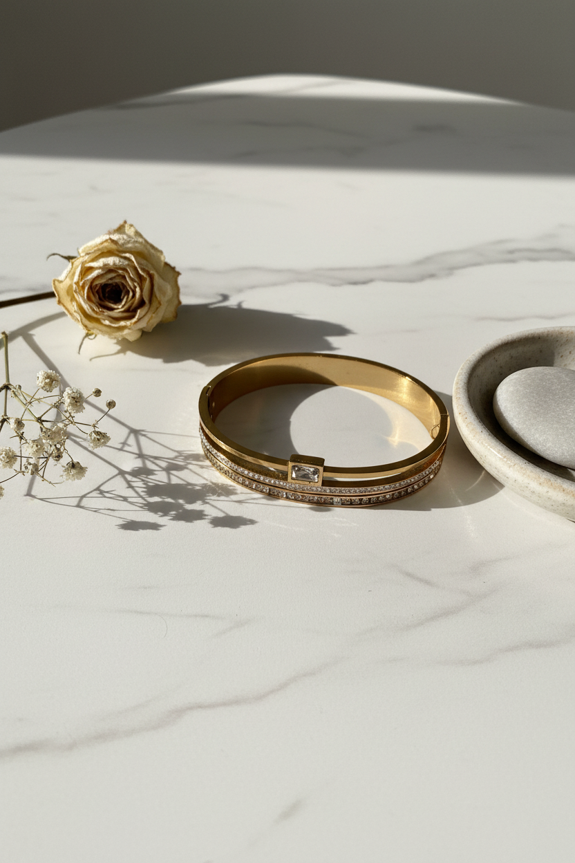 Crystal Square Bangle