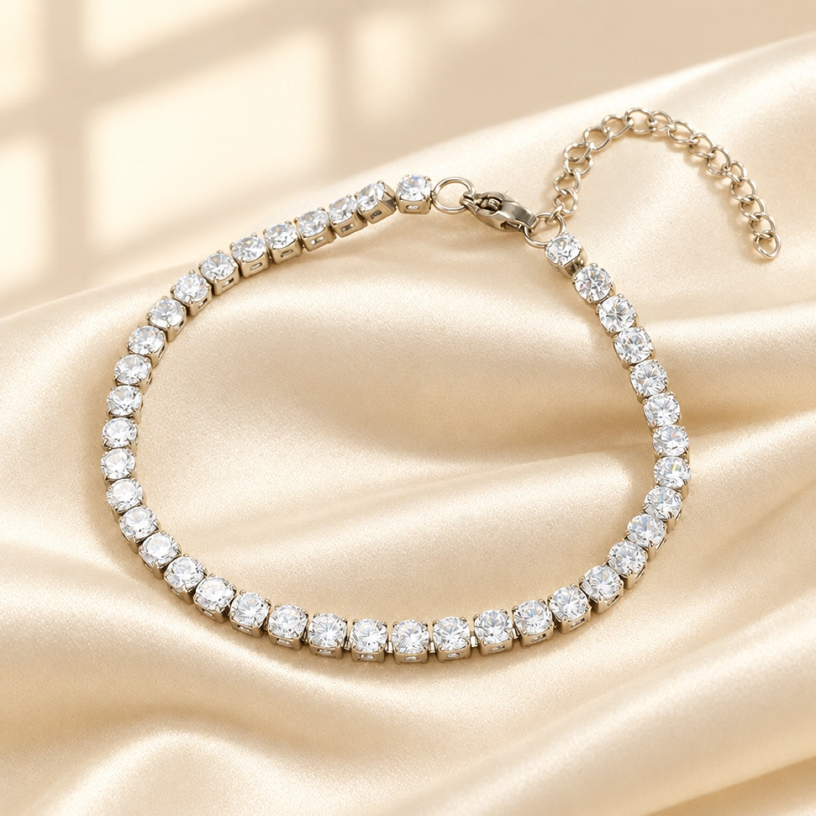 Gold tennis bracelet