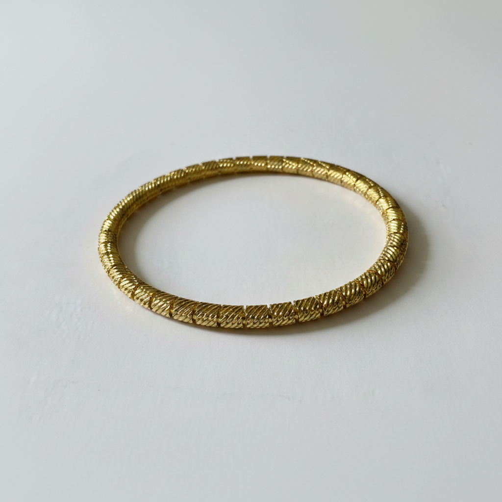 Golden Twist Bangle