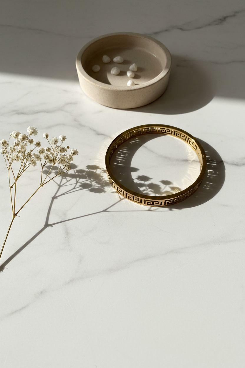 Greek Gold Bangle