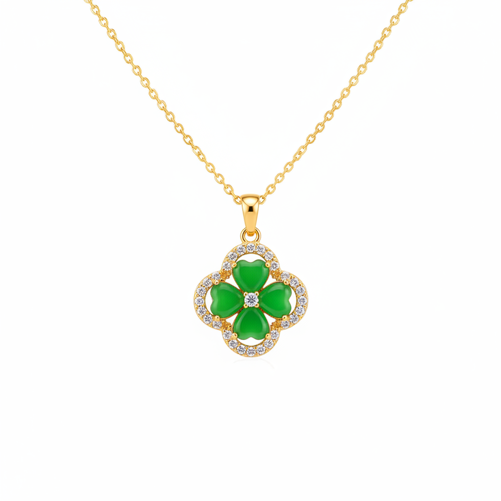 Green Clover – White BG