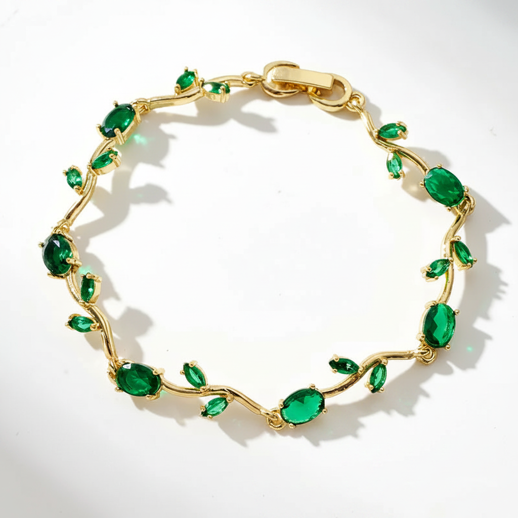 Green Tulip Bracelet