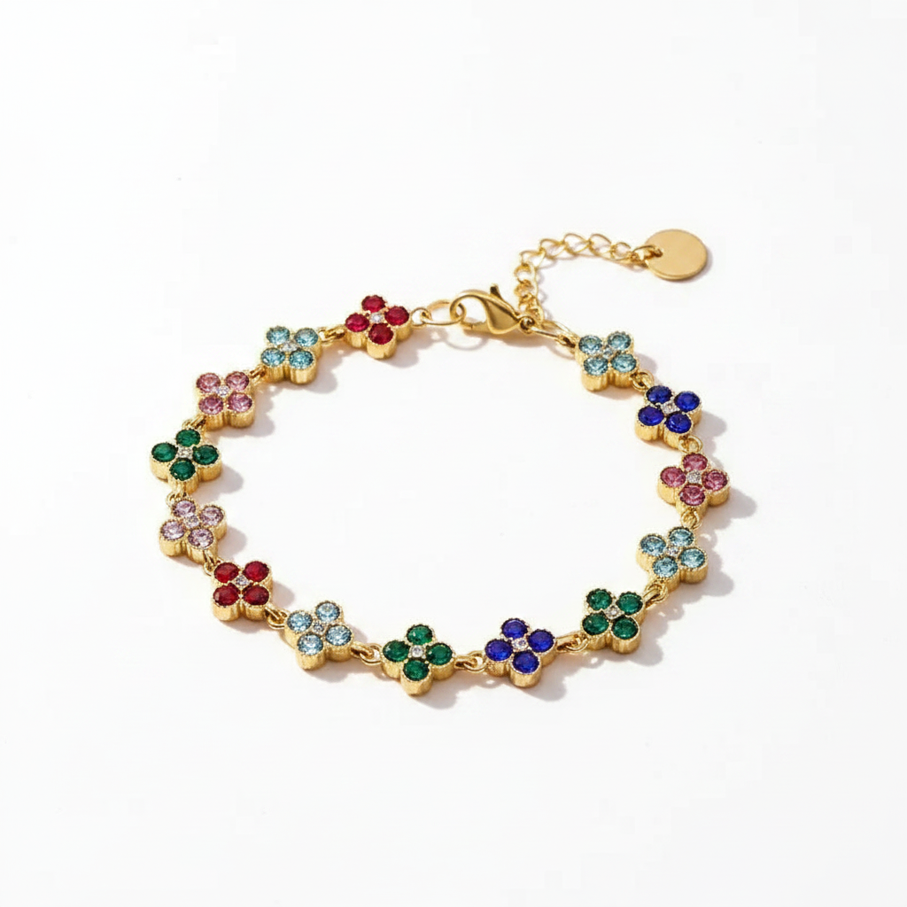 Mixed Color Clover Charm