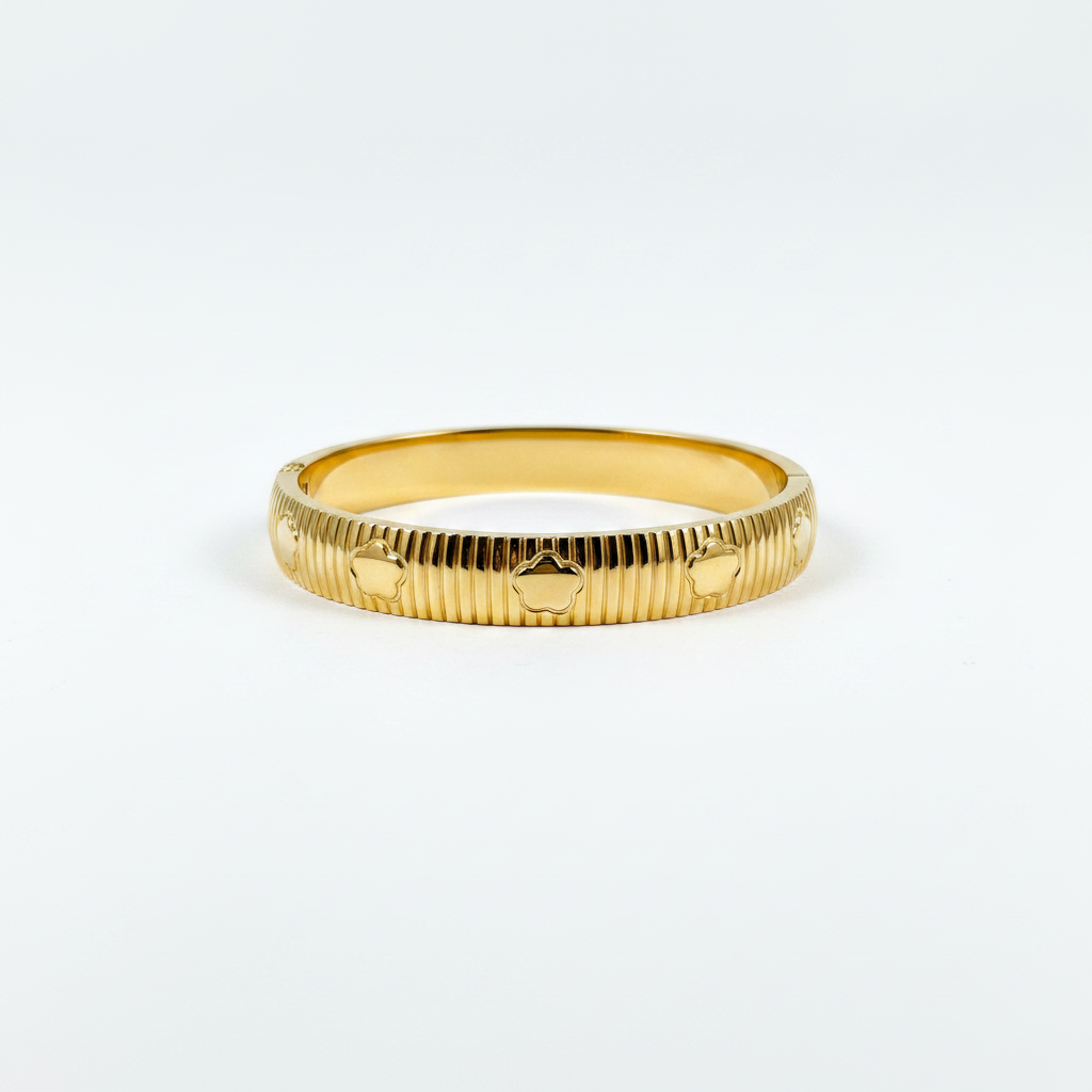 Ribbed Motif Bangle 2