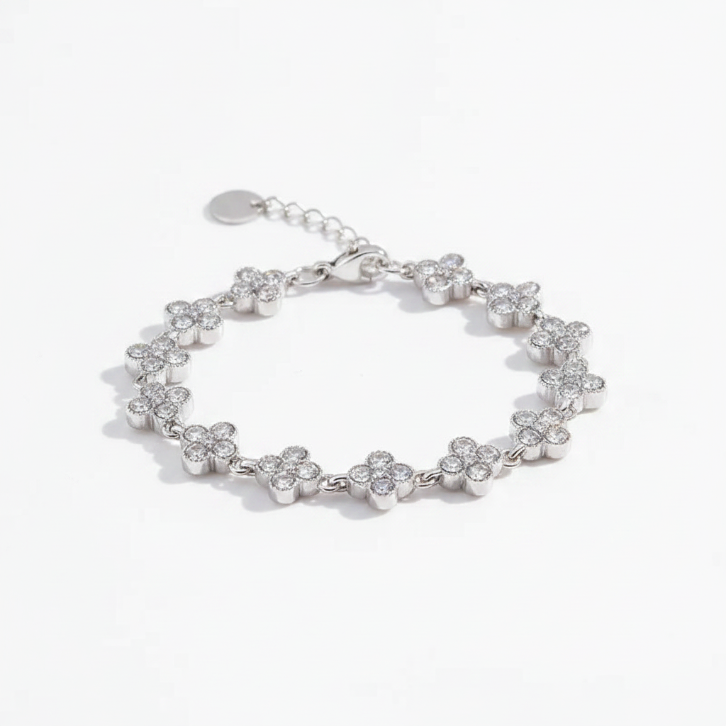 Silver Clover Charm