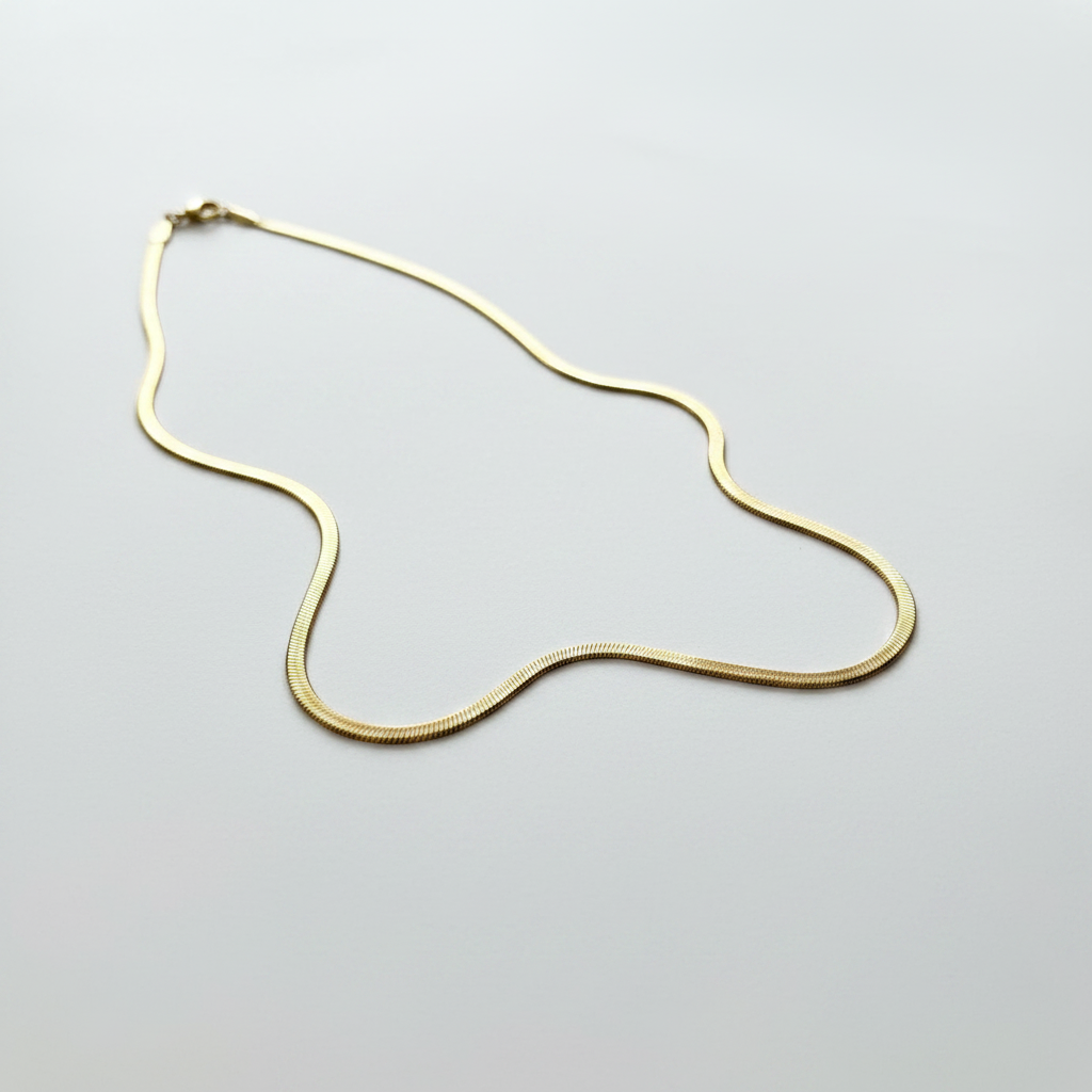 Sleek Herringbone Chain