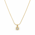 Solitaire Square Crystal Necklace