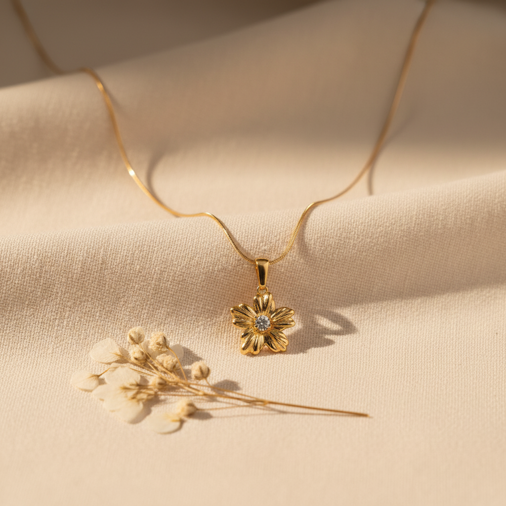 The Gold Flora Pendant