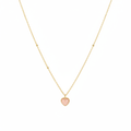 The Peach Heart Necklace