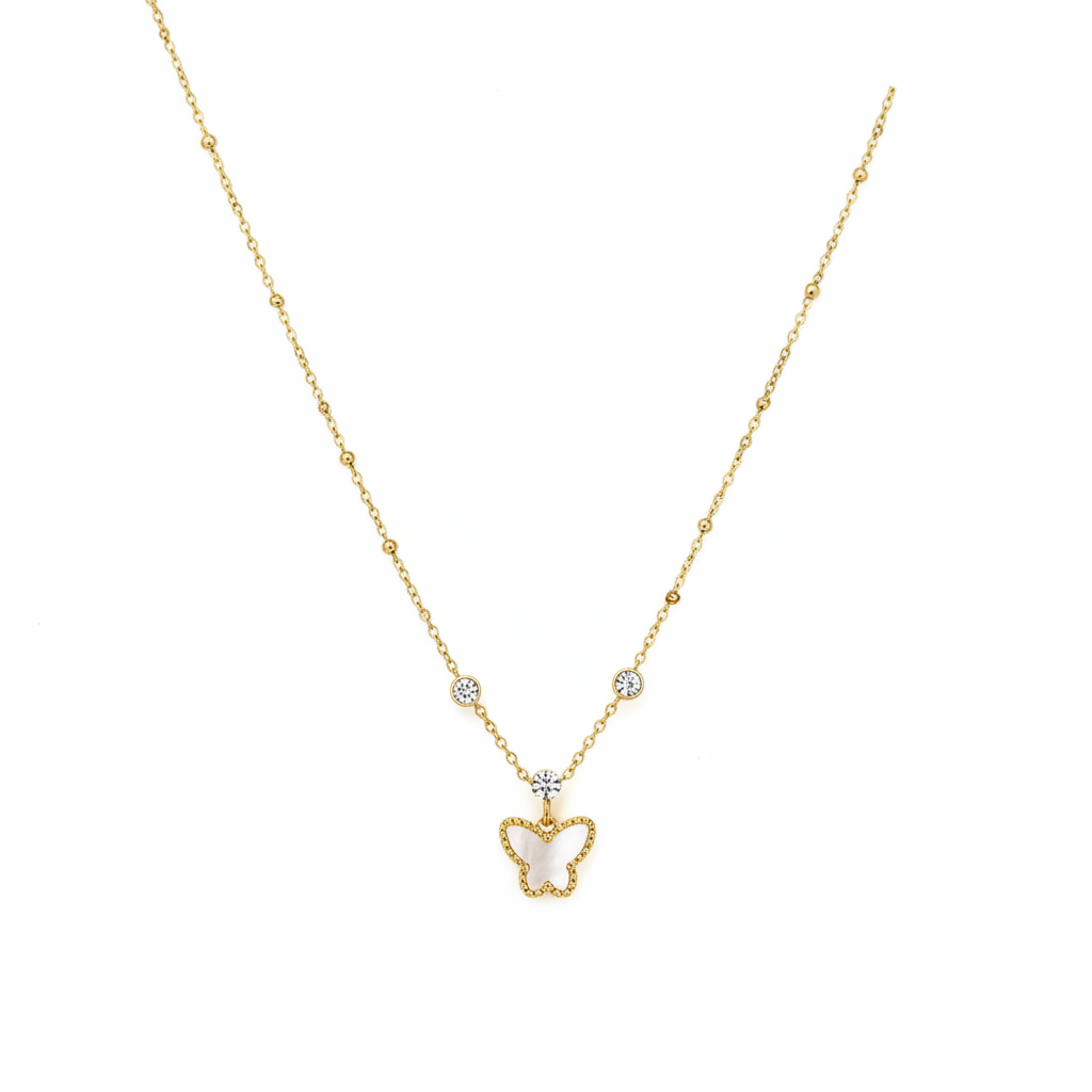 The Pearl Butterfly Necklace