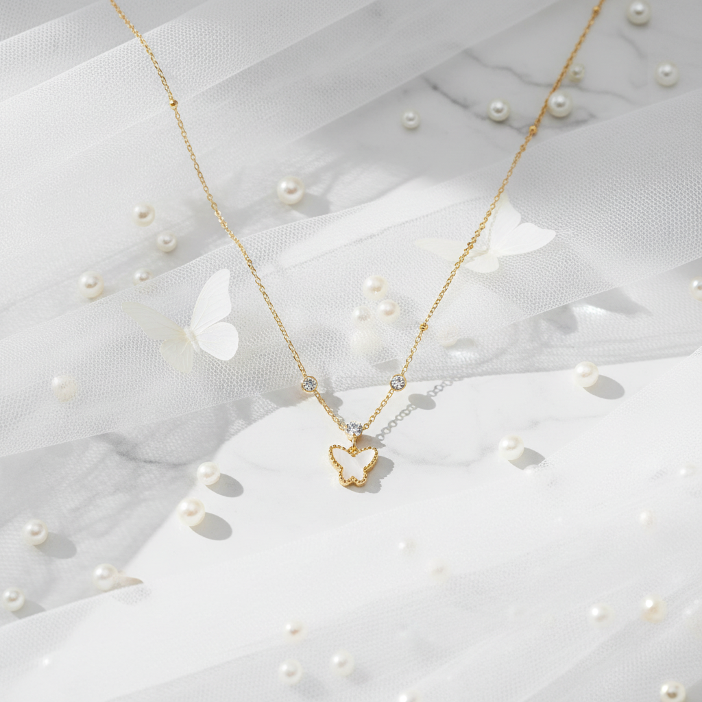 The Pearl Butterfly Necklace