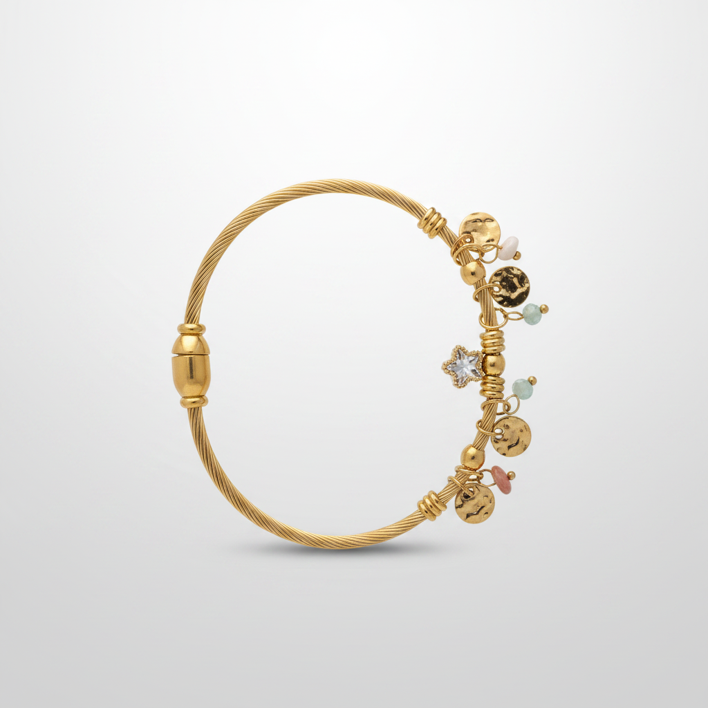The Wanderlust Charm Bangle